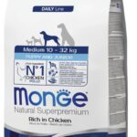 MONGE PUPPY JUNIOR MEDIUM kg 3 Pollo