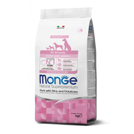 MONGE PUPPY&J. ALL BREEDS kg 12 Maiale