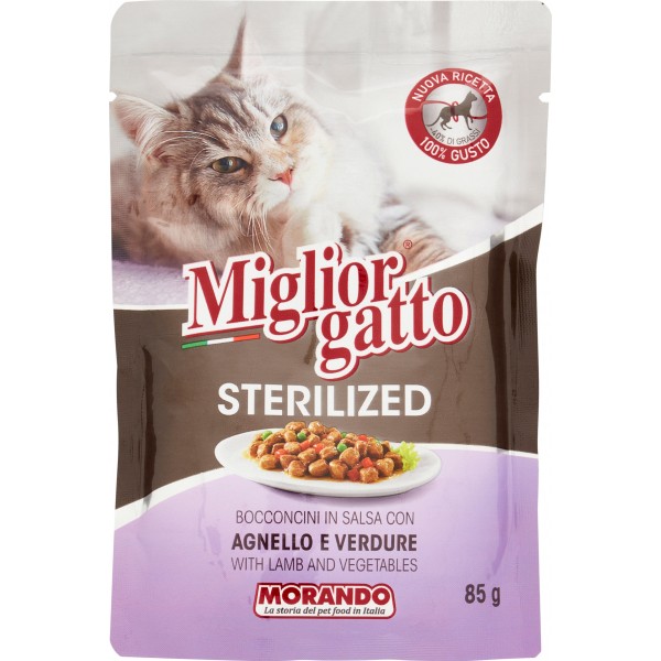 MORANDO S/FOOD GATTO STERIL. gr 85 MORANDO S/FOOD GATTO STERIL. gr 85