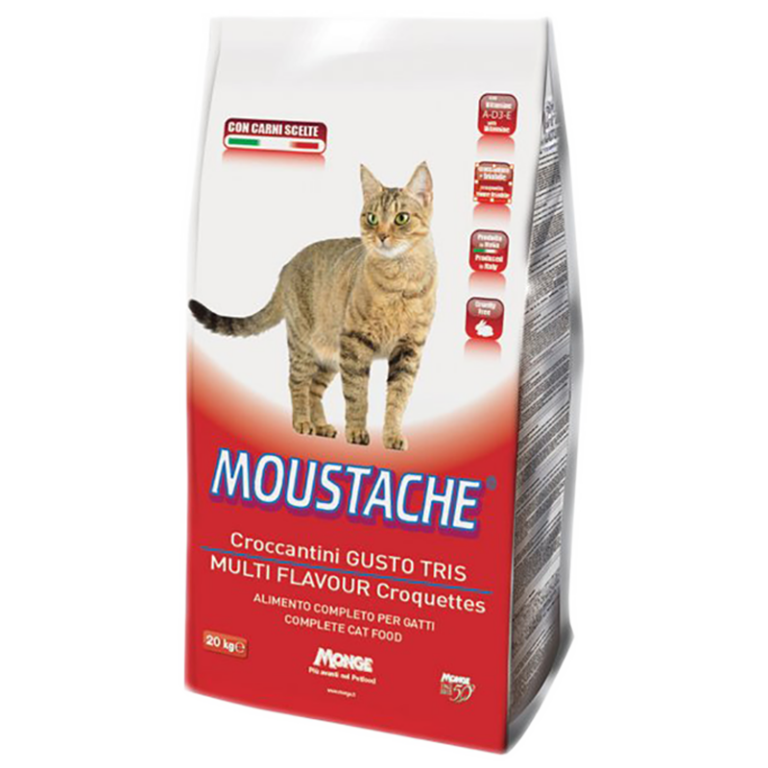 MOUSTACHE GATTO GUSTO TRIS kg 20