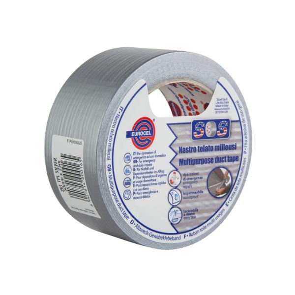 NASTRO AMERICANO TELA 50MM Mt 25 Argento NASTRO AMERICANO TELA 50MM Mt 25 Argento