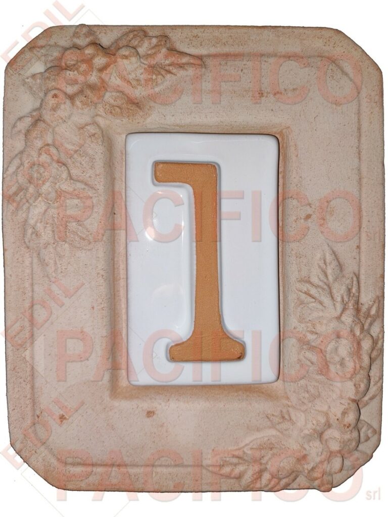 NUMERI CIVICI TERRACOTTA Rett. B568