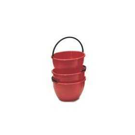 PANIERE TONDO M/Plastica Lt 16 Rossa