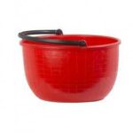PANIERE TONDO M/Plastica Lt 20 Rossa