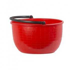 PANIERE TONDO M/Plastica Lt 20 Rossa