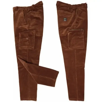 PANTALONE UOMO VELLUTO ACERO AZTEC M
