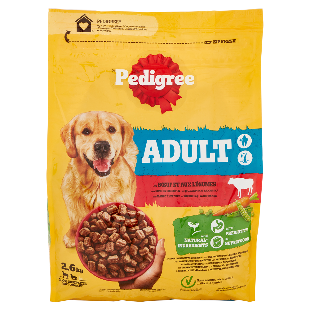 PEDIGREE ADULT kg 2.6 Manzo/Verdure PEDIGREE ADULT kg 2.6 Manzo/Verdure
