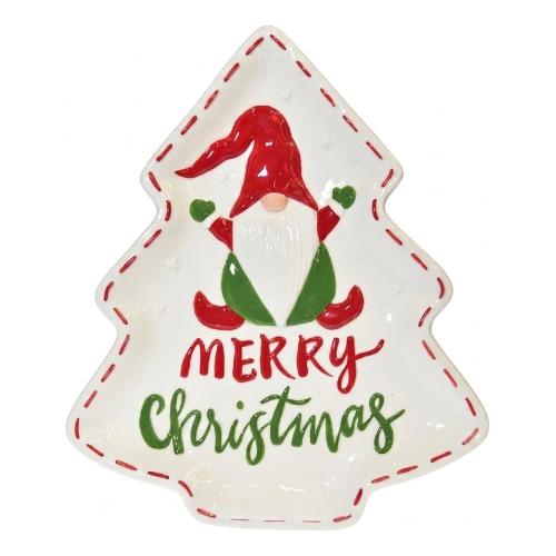 PIATTO CERAM. MERRY XMAS 32X27
