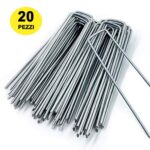 PICCHETTO FISSA RETI ZINC. mm 170 Pz.20
