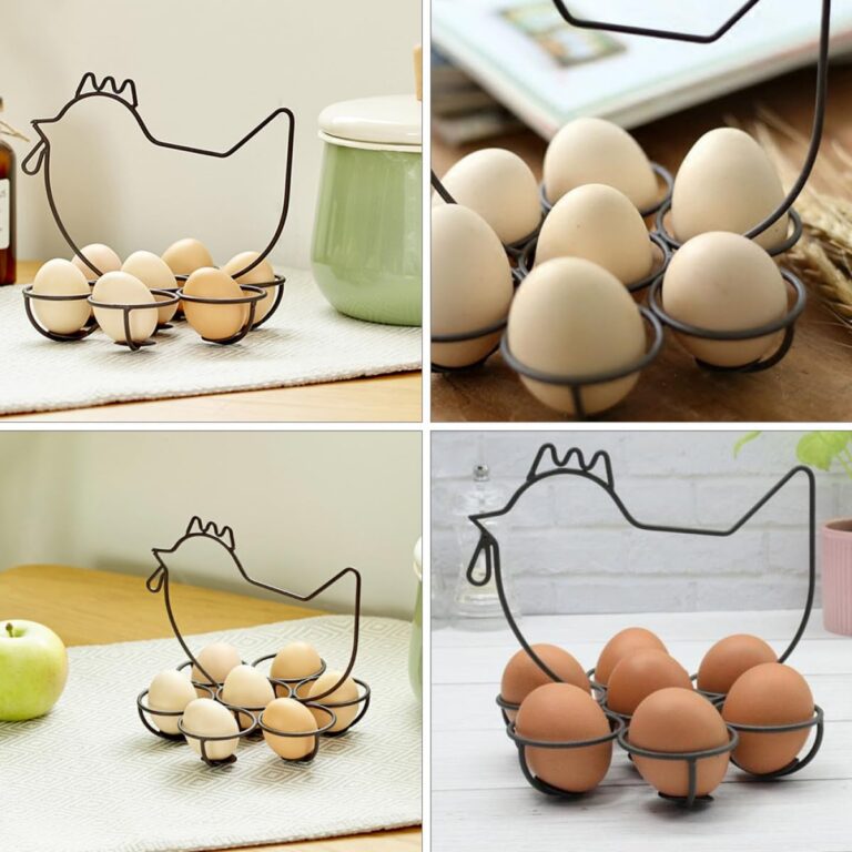 PORTAUOVA A FORMA DI GALLINA Nera