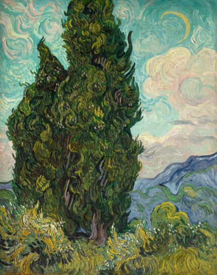 QUADRO CIPRESSI 24x24 H.22