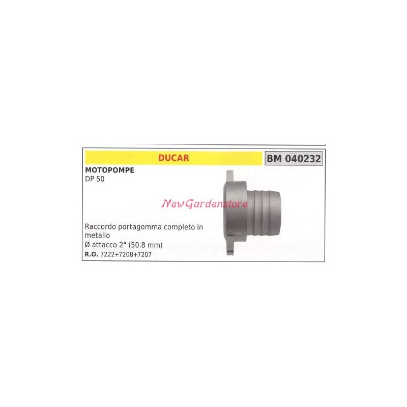RACCORDO PORTAGOMMA CPL. MTP DUCAR DP50 RACCORDO PORTAGOMMA CPL. MTP DUCAR DP50