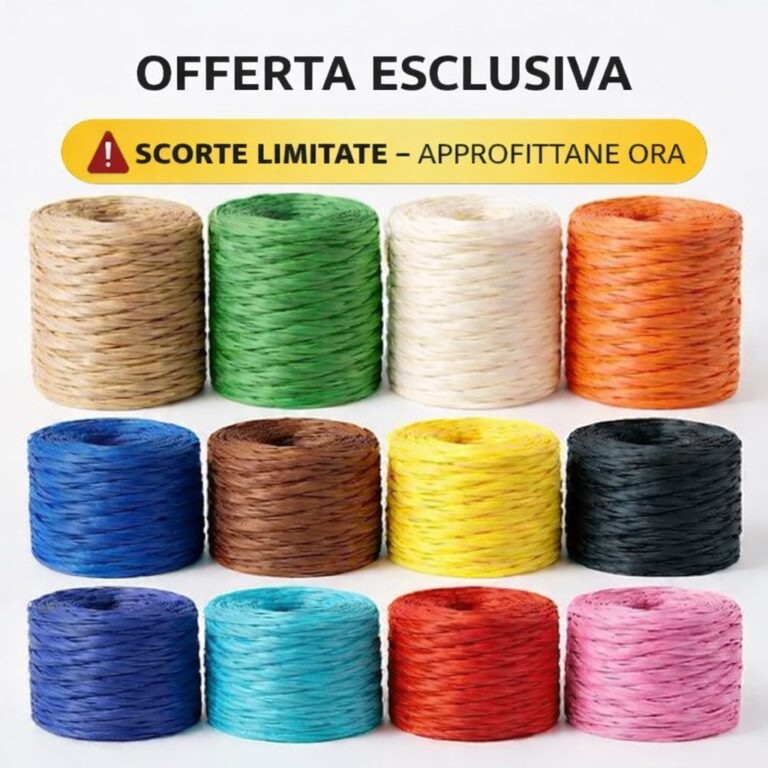 RAFIA gr 200 Colori Vari