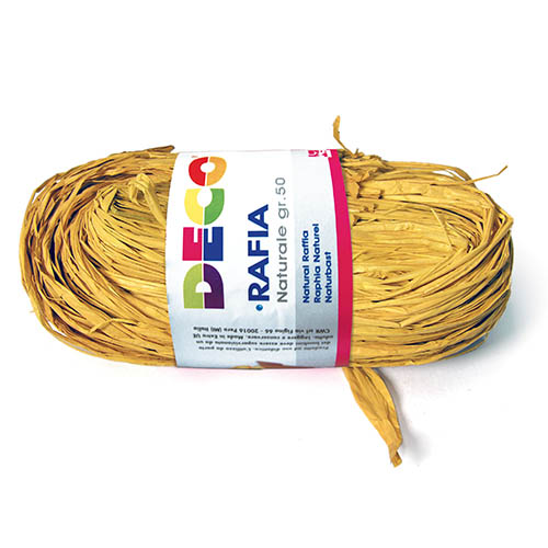 RAFIA NATURALE gr 50 Gialla