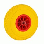 RUOTA CARRELLO SOFT PU GIALLA 260x85