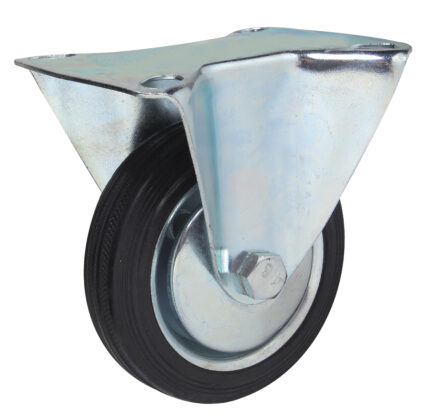 RUOTA GOMMA PIASTRA FISSA mm 100 Valex