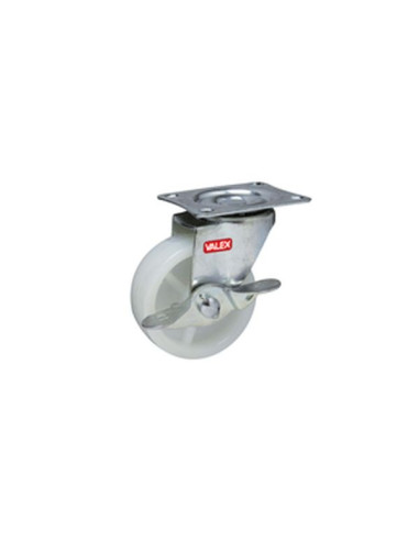 RUOTA NYLON PIASTRA GIREV. mm 50 Valex