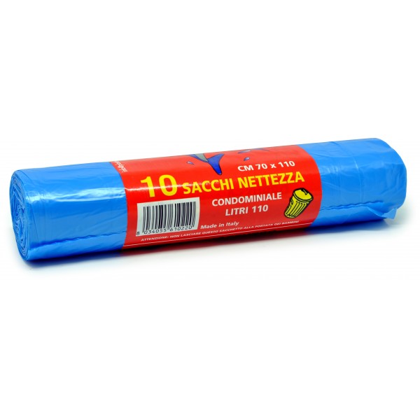 SACCO IMMONDIZIA cm 70x110 Azzurro (10)