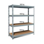 SCAFFALE ZINCATO INCASTRO 4 RIPIANI