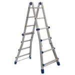 SCALA TELESCOPICA BRIKO Mt.4 4+4 Blu