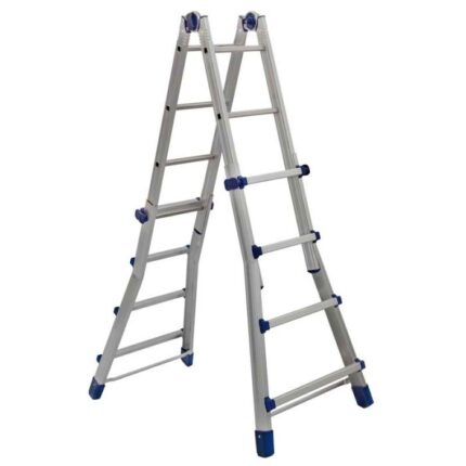 SCALA TELESCOPICA BRIKO Mt.4 4+4 Blu