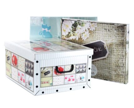 SCATOLA UTOM.CART. 40x50x25 c/MAn.SHABBY