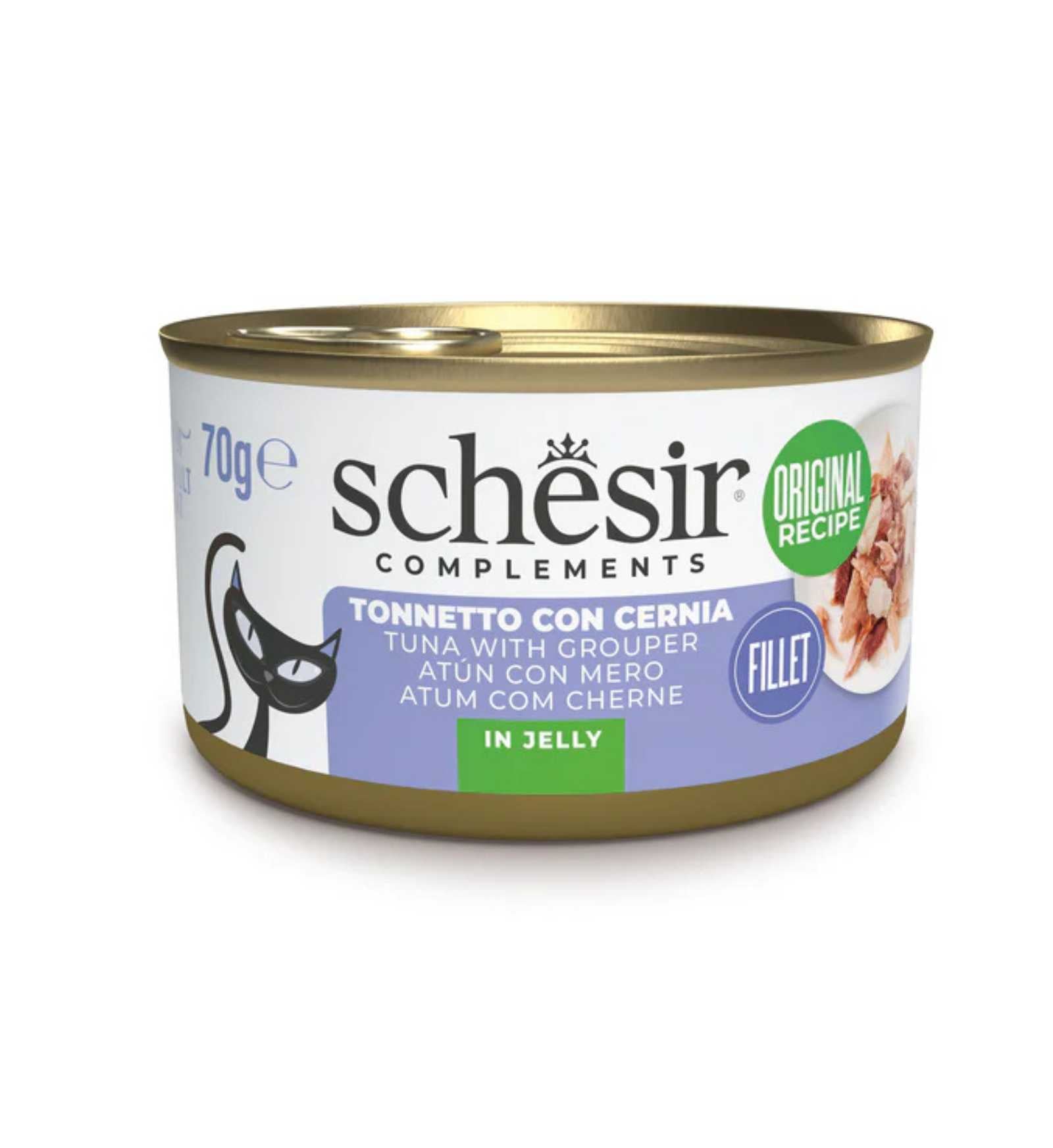 SCHESIR CAT gr 70 Tonno/Cernia Jelly SCHESIR CAT gr 70 Tonno/Cernia Jelly