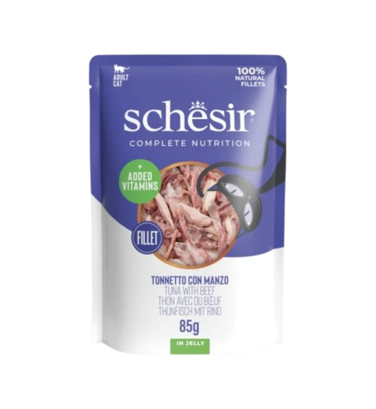 SCHESIR CAT gr 85 Tonno/Manzo Jelly