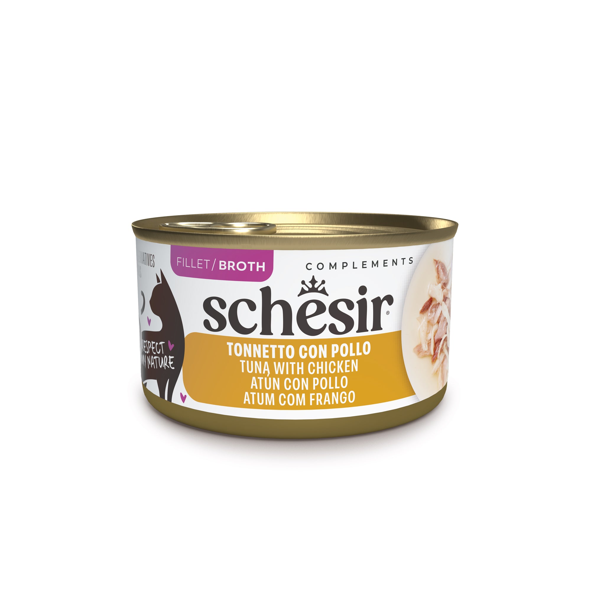 SCHESIR CAT gr 85 Tonno/Pollo In Brodo SCHESIR CAT gr 85 Tonno/Pollo In Brodo
