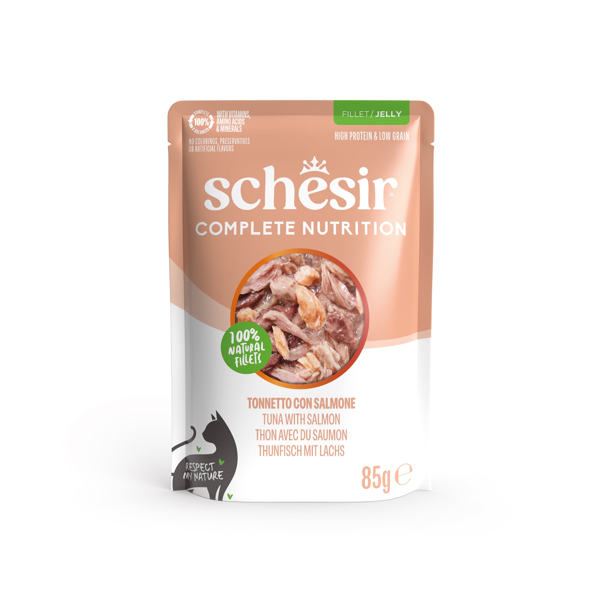 SCHESIR CAT gr 85 Tonno/Salmone Jelly SCHESIR CAT gr 85 Tonno/Salmone Jelly