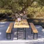 SET BIRRERIA TAVOLO+PANCHE 80x200