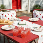 SET BROCCA E 4 BICCHIERI c/Ciliegie