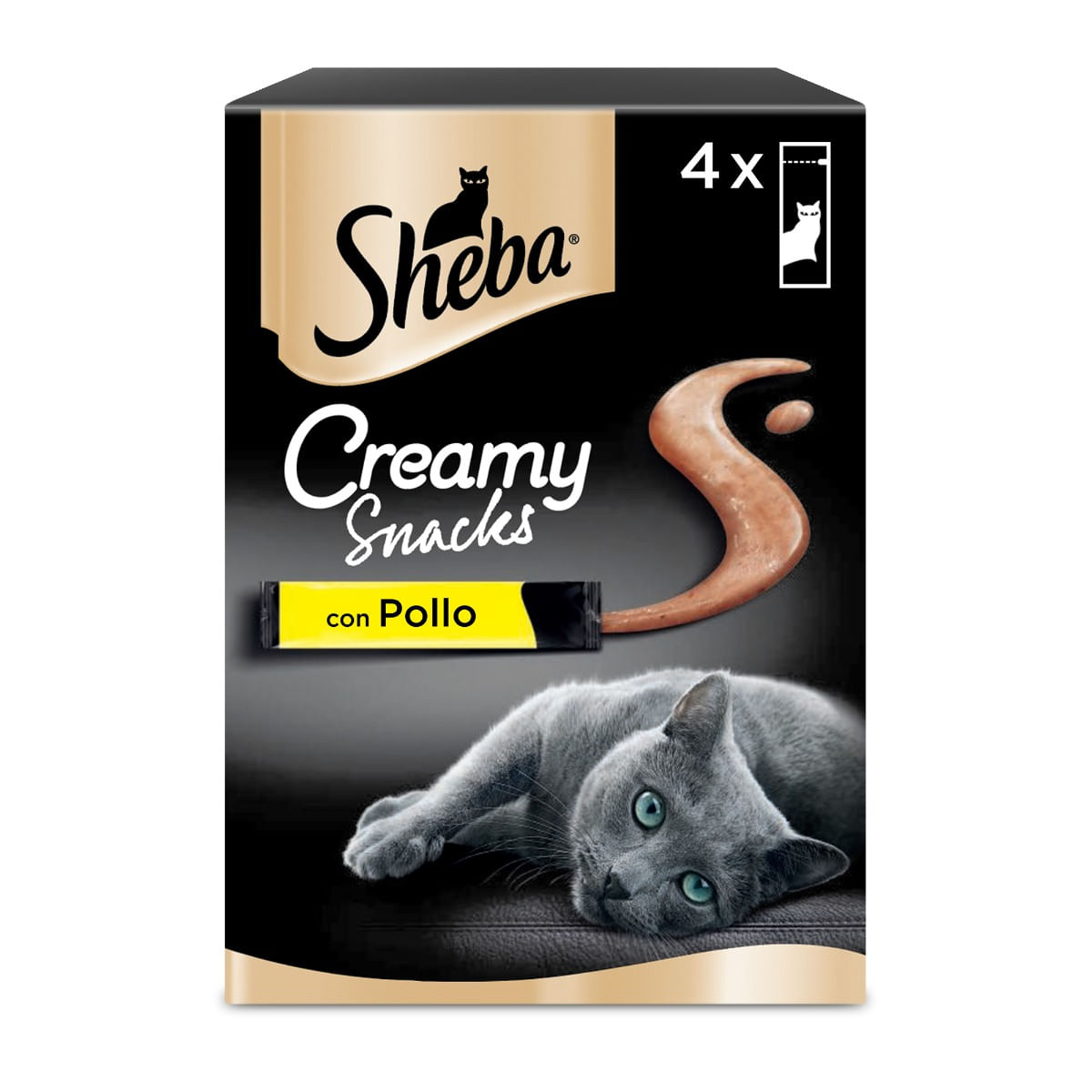 SHEBA CREAMY SNACKS 4x12gr Pollo SHEBA CREAMY SNACKS 4x12gr Pollo