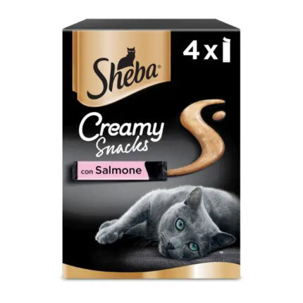 SHEBA CREAMY SNACKS 4x12gr Salmone