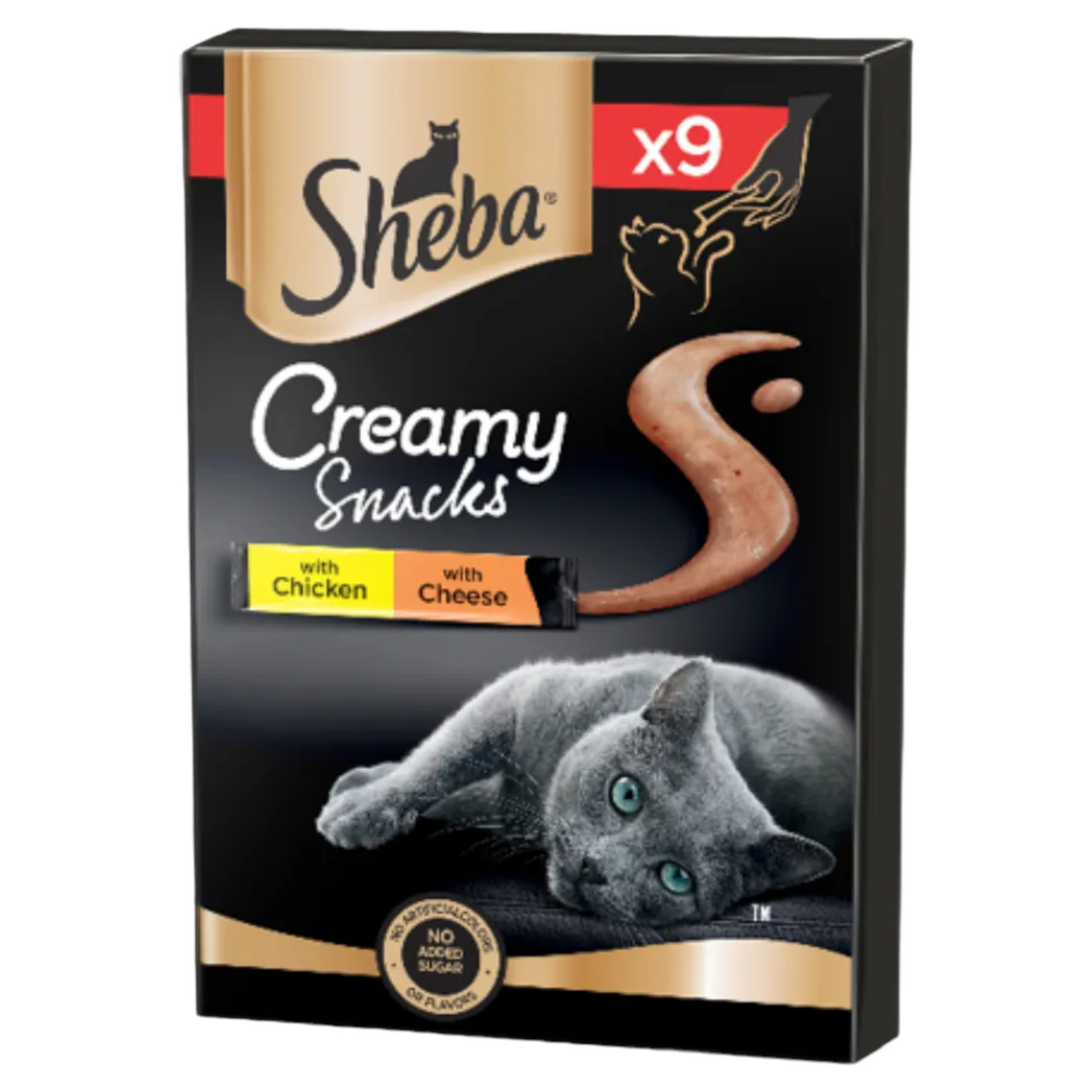 SHEBA CREAMY SNACKS 9x12gr SHEBA CREAMY SNACKS 9x12gr