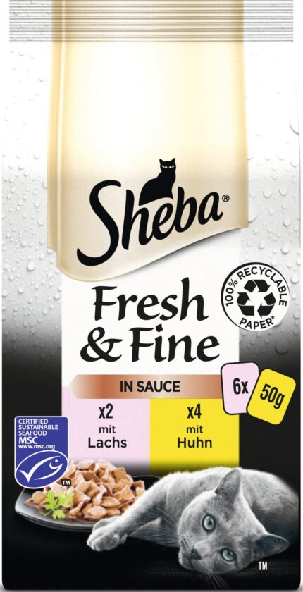 SHEBA DDJ gr 50x6 Salmone/Tacchino Salsa