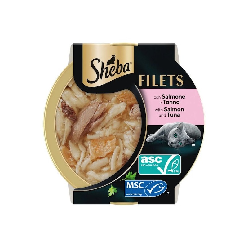 SHEBA FILETS gr 60 Salmone/Tonno SHEBA FILETS gr 60 Salmone/Tonno