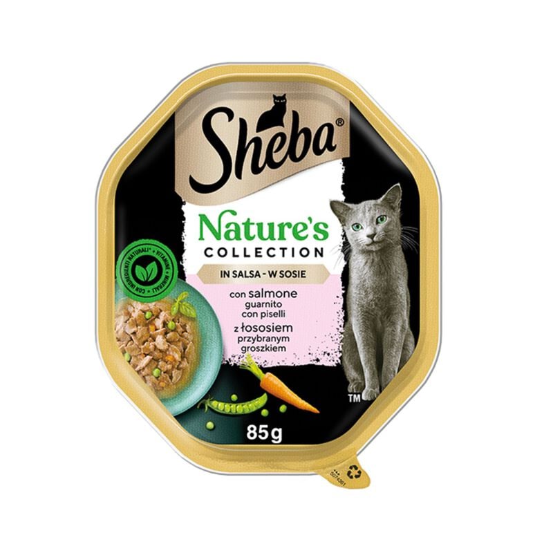 SHEBA NATURE'S SALMONE PISELLI Gr 85 SHEBA NATURE'S SALMONE PISELLI Gr 85