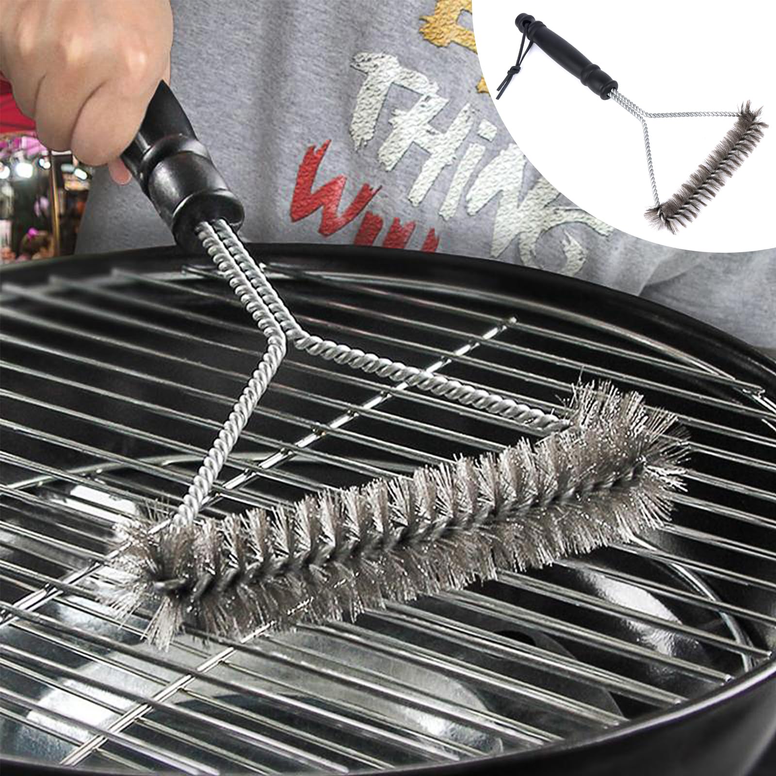 SPAZZOLA PULIZIA BARBECUE TRIANGOLARE SPAZZOLA PULIZIA BARBECUE TRIANGOLARE