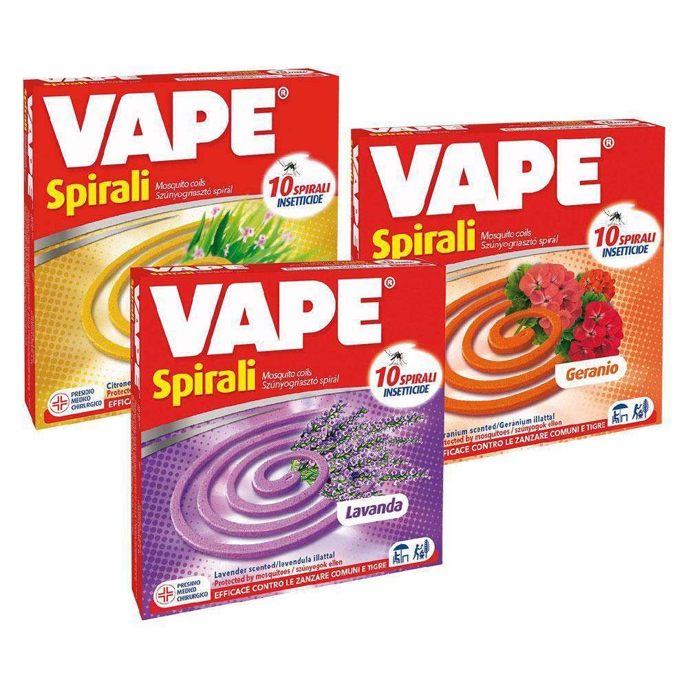 SPIRALI ZANZARIFUGHE Pz.10 Vape SPIRALI ZANZARIFUGHE Pz.10 Vape