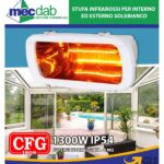 STUFA INFRAROSSI SOLEBIANCO 1300W IP54