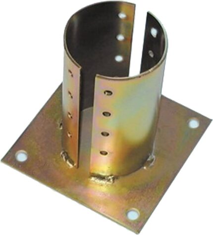 SUPPORTO TRAVI TONDE MM.100 c/Piastra