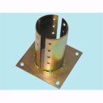 SUPPORTO TRAVI TONDE MM.80 c/Piastra