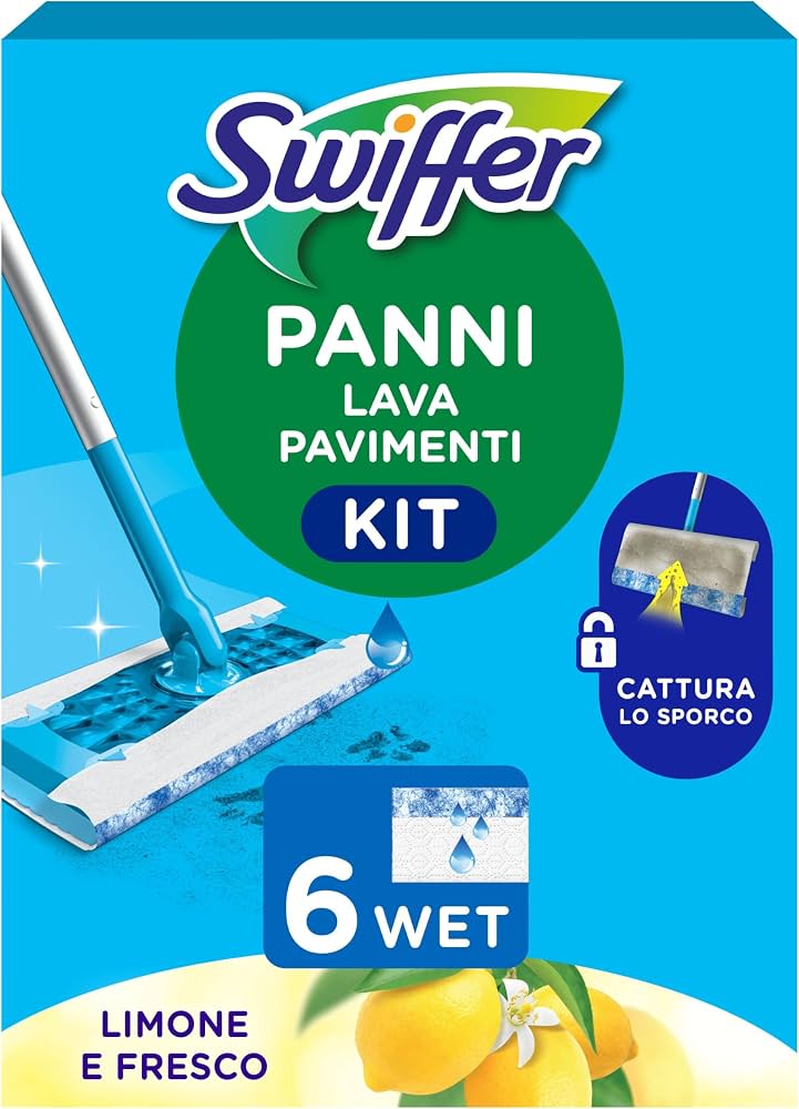 SWIFFER KIT WET+6PANNI WET