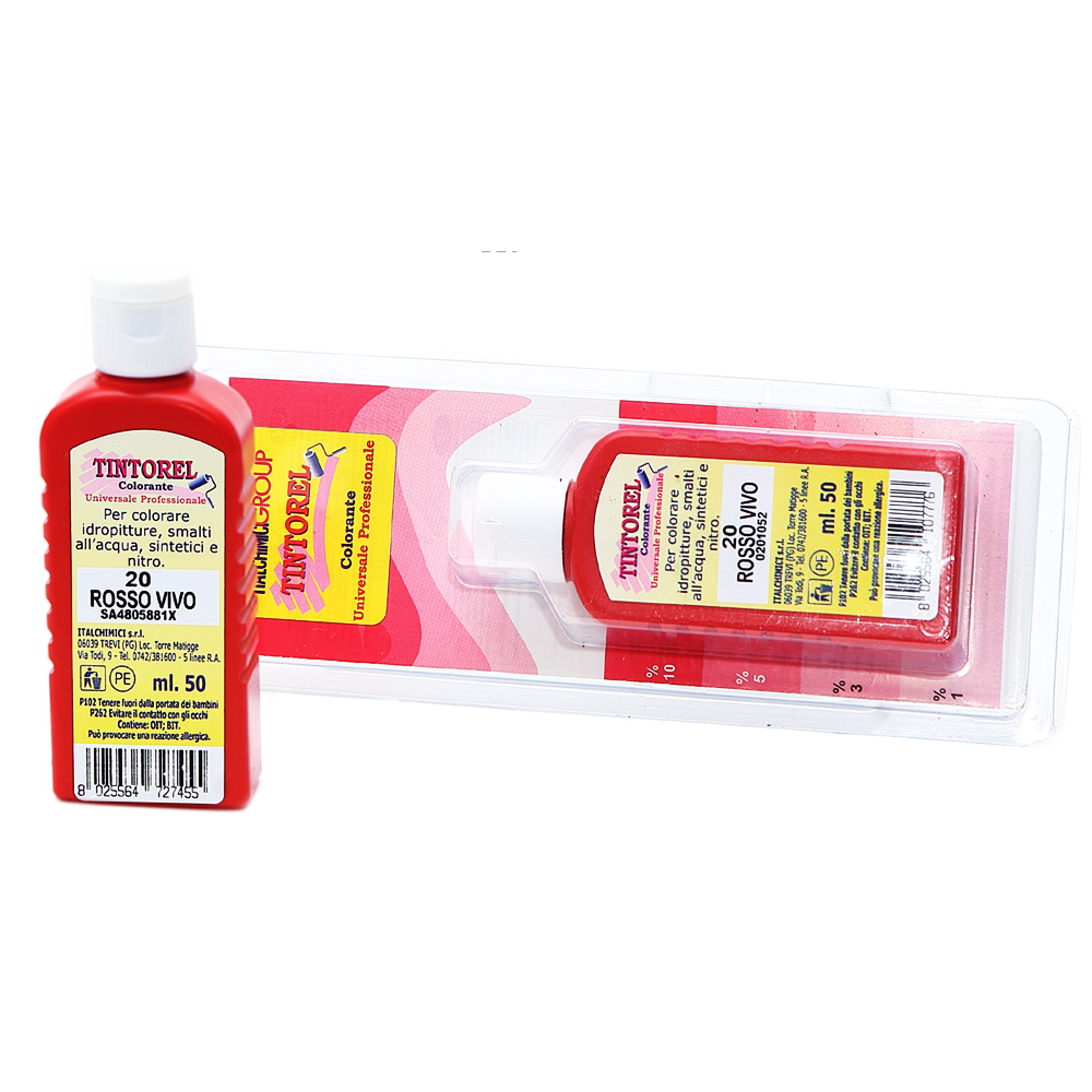 TINTOREL CONC. UNIV. ml 50 Rosso Vivo TINTOREL CONC. UNIV. ml 50 Rosso Vivo