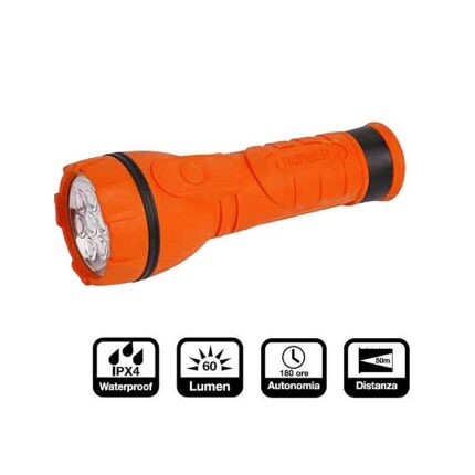 TORCIA In GOMMA RUBBER LED 7 -Cfg-