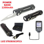 TORCIA LED POWERBANK c/COLTELLO -Cfg-
