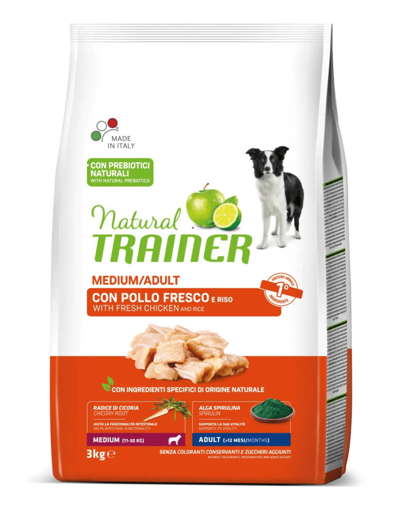 TRAINER NAT.P&J MEDIUM kg 12 Pollo Flash