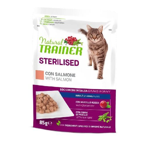 TRAINER NAT.STERIL. CAT gr 85 Salmone