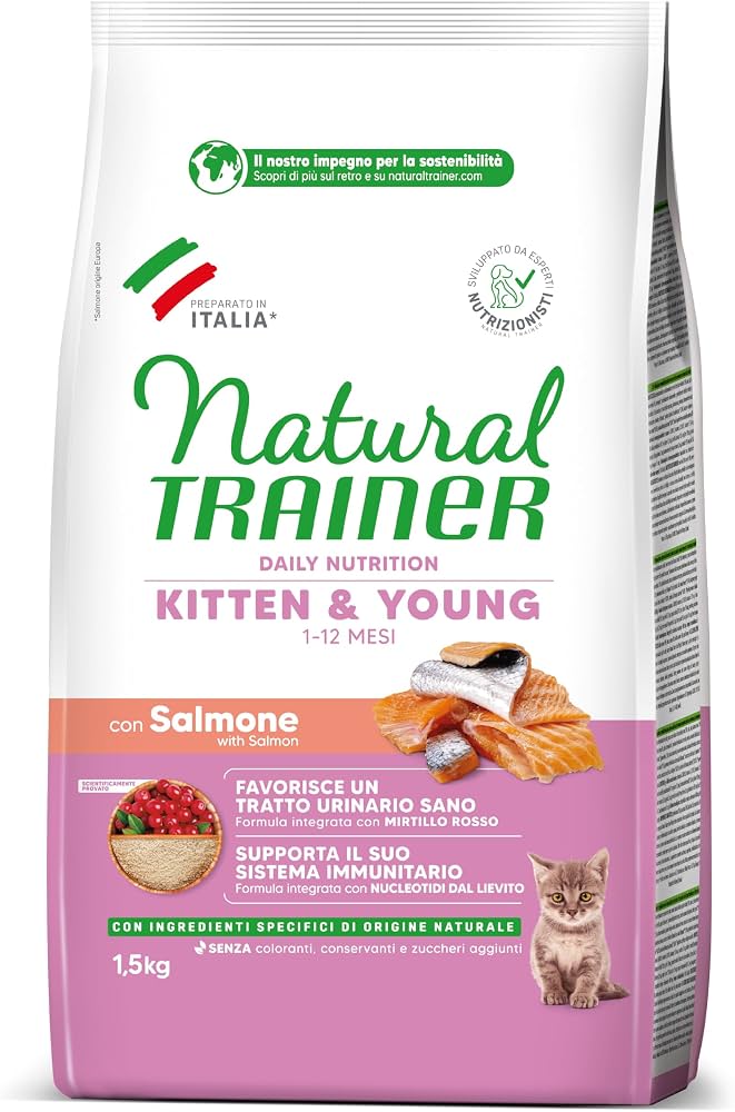 TRAINER NATURAL KITTEN kg 1.5 Salmone